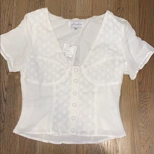 “Sabo Skirt” White Top